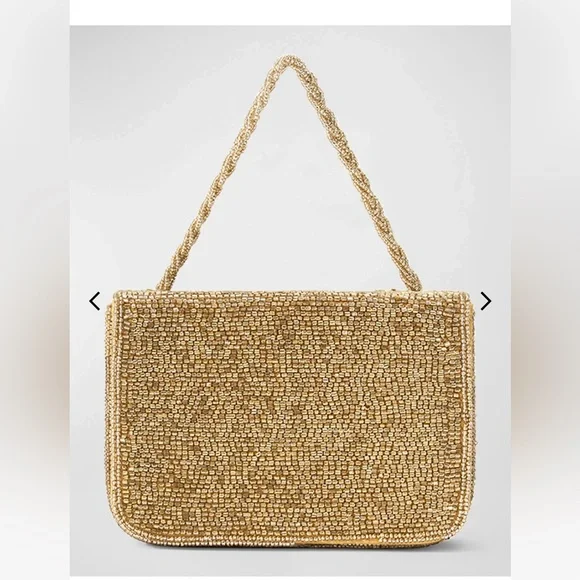 Staud Gold Beaded Bag - Picture 5 of 7